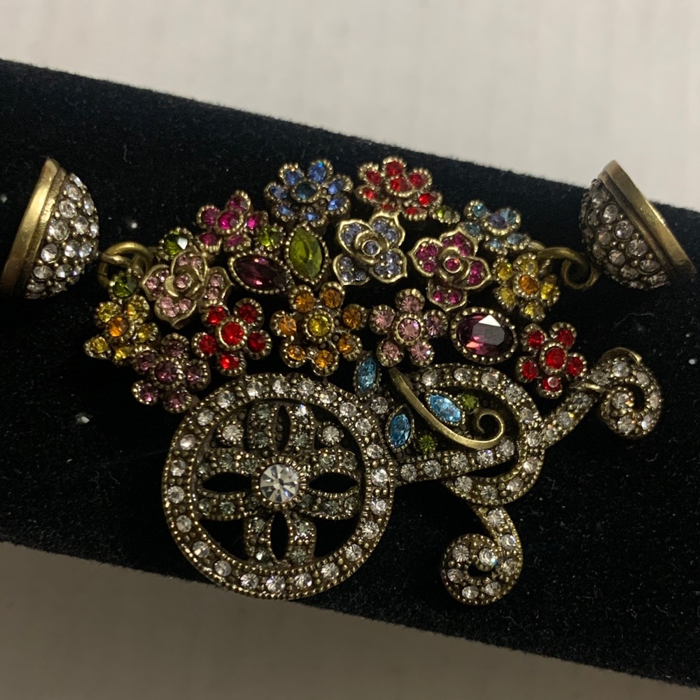 Heidi Daus Flower Cart magnetic necklace pendant … STUNNING!!!